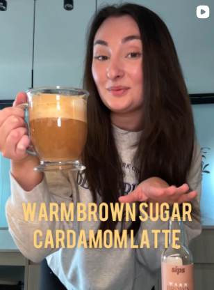 Sips Warm Brown Sugar Cardamom Latte