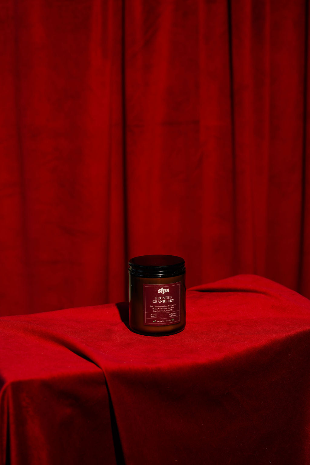 Frosted Cranberry Candle